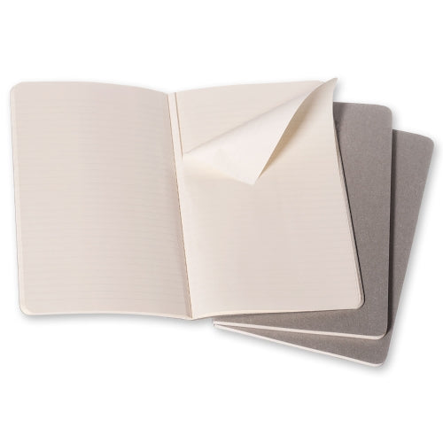 Cahier Cinza - Conjunto de 3 cadernos