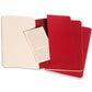 Cahier Vermelho - Conjunto de 3 cadernos