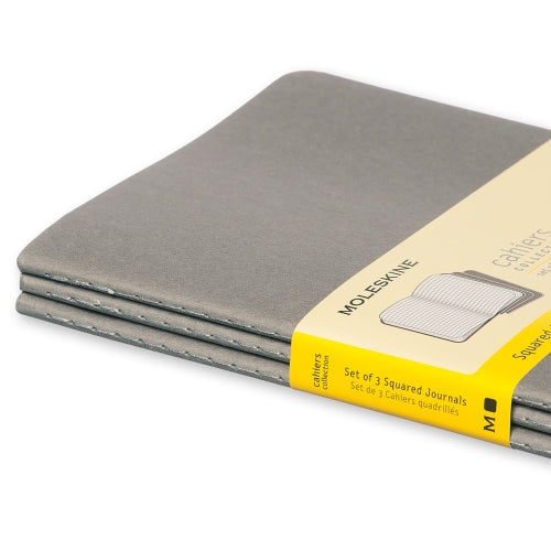 Cahier Cinza - Conjunto de 3 cadernos