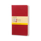 Cahier Vermelho - Conjunto de 3 cadernos