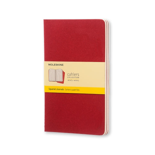 Cahier Vermelho - Conjunto de 3 cadernos
