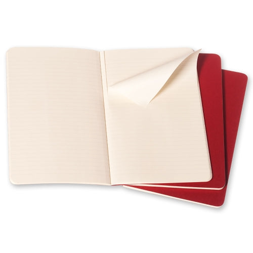 Cahier Vermelho - Conjunto de 3 cadernos