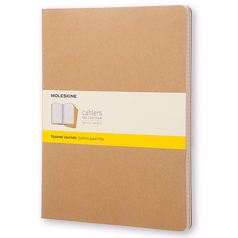 Cahier XXL Kraft - Conjunto de 3 cadernos