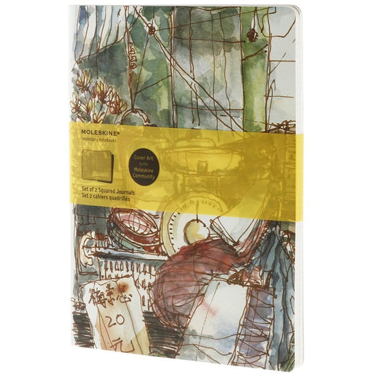 Cahier Cover Art Paul Wang - Conjunto de 2 cadernos