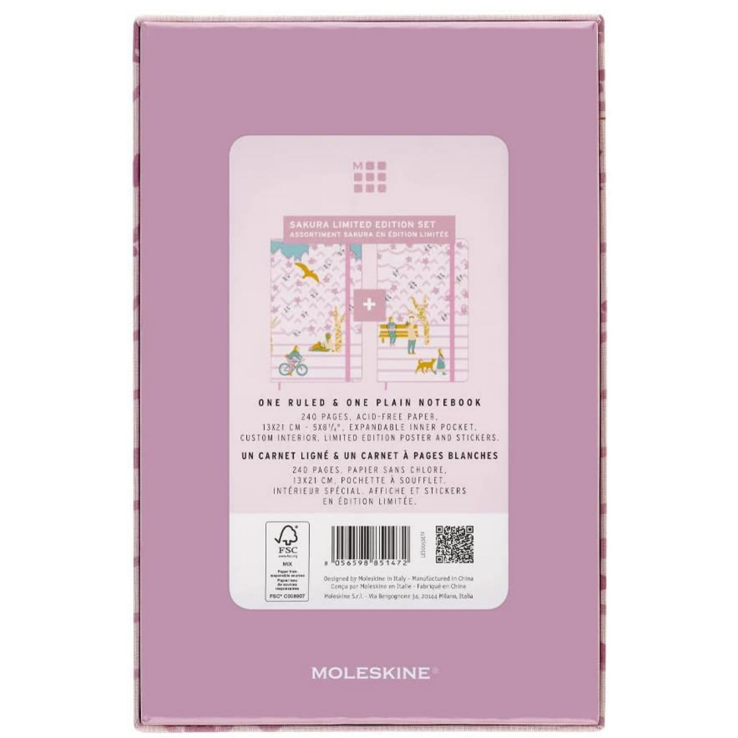 Sakura Caixa Coleccionador com 2 Cadernos - Pautado + Liso