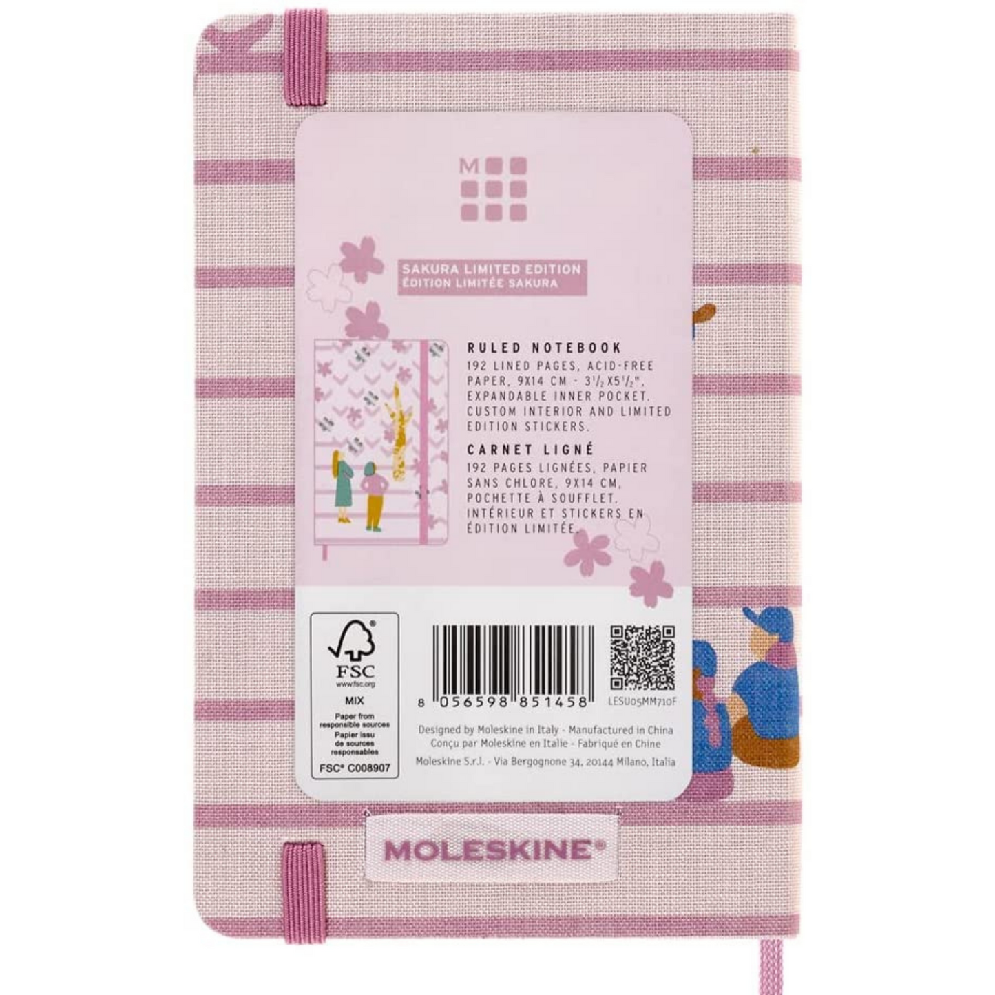 Caderno Sakura Bolso Pautado - Couple