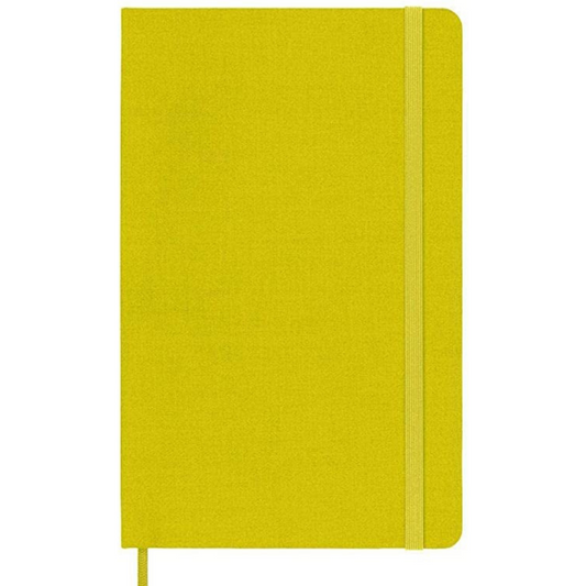 Caderno Clássico Acetinado - Amarelo Feno
